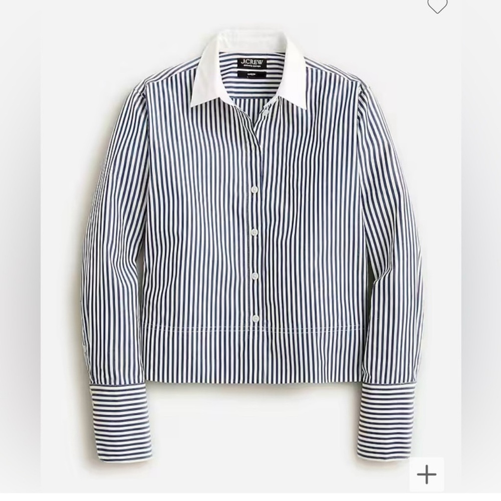 J. Crew garçon cropped long sleeved button down